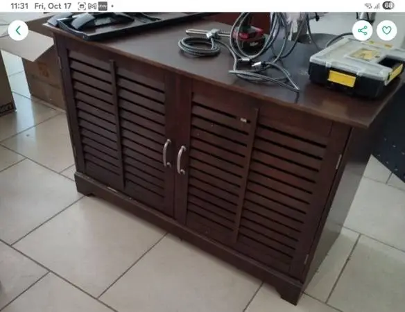 Beautiful wood media cabinet for sale