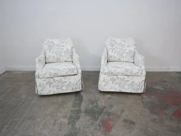 Ballard Design Larkin Swivel Glider Chair in Becca Cloud (We Have 2) $