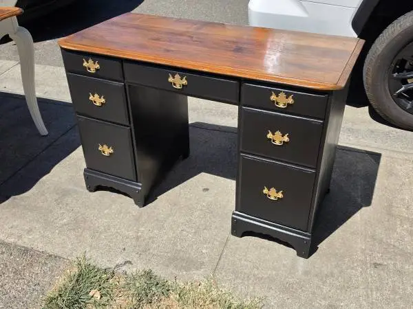 Vintage wood desk #1926