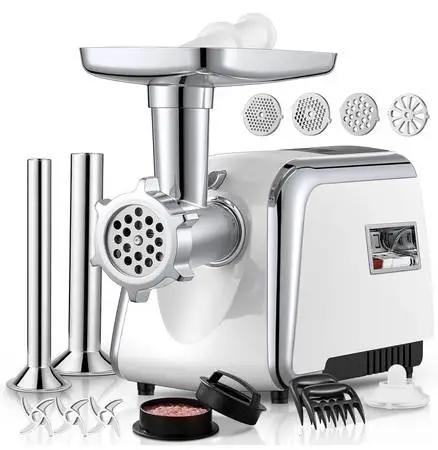 FOHERE 5 in 1 Meat Grinder for Home Use 3000W Max Heavy duty