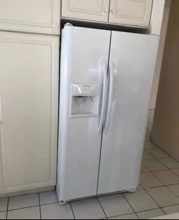 White side-by-side refrigerator