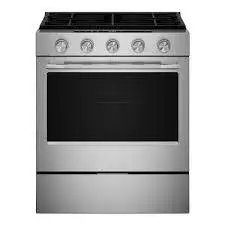 KitchenAid 30-in 5 burners Natural Gas Range Stainless Steel Warranty!
