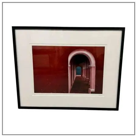 Jeffrey Becom Maya Color Red Architecture Ltd. Ed. Photograph, Signed
