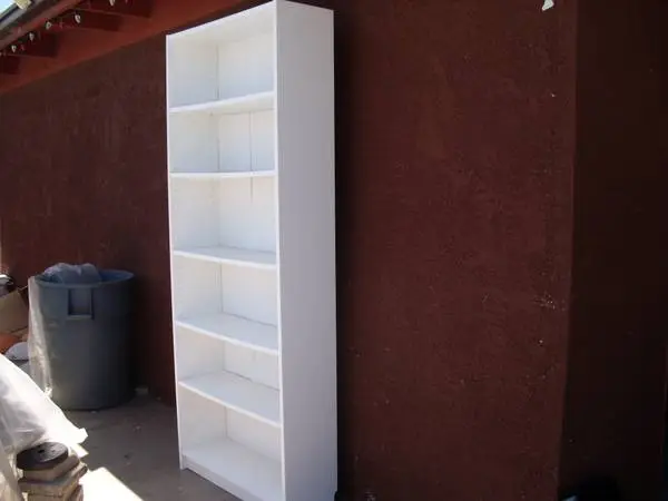 Bookcase shelf shelves white great condition storage cabinet