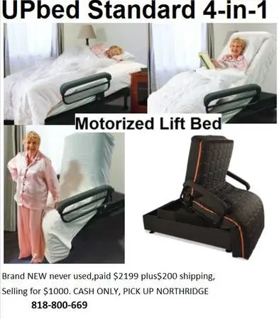 he UPBed combines the functions of a sit-up bed, lift bed, chair bed,
