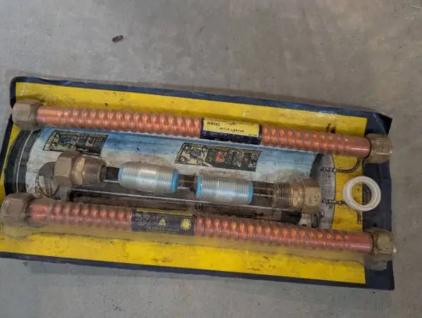 Hot water heater lines