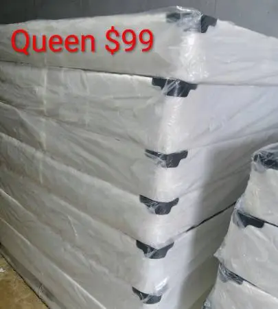 $99 Queen boxspring brand new free delivery same day
