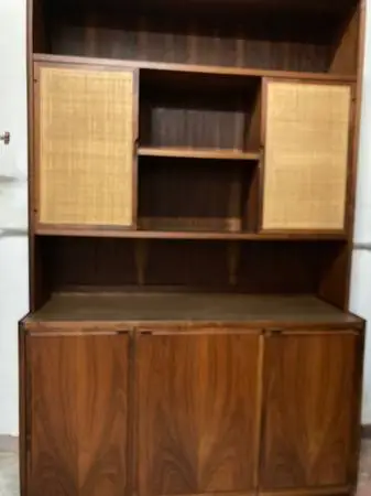 Mid century modern danish teak hutch/ cabinet