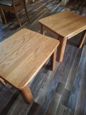 Oak end tables