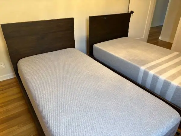 2 RH Twin Size Beds Brown