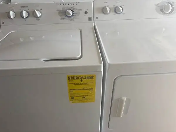 Ge washer and dryer super capacity very nice.