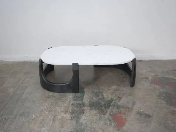 Arteriors Lorena White Leathered Marble Coffee Table $1,199.00  58 W