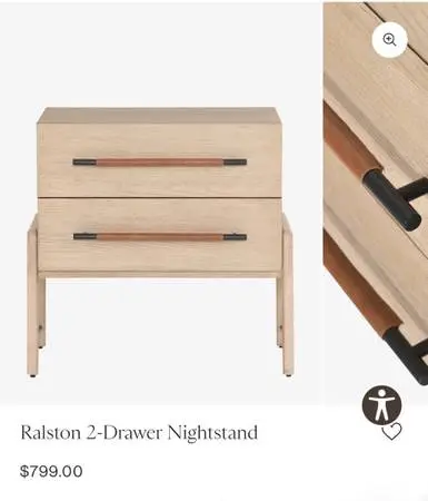 Ralston 2 nightstand drawers