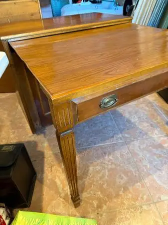 Vintage Retractable 8’table cabinet Top 29”x23” (Estate Sale)