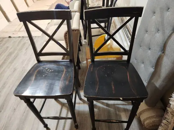 2 Bar height bar stools