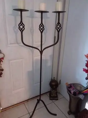Vintage tri candelabra 5ft