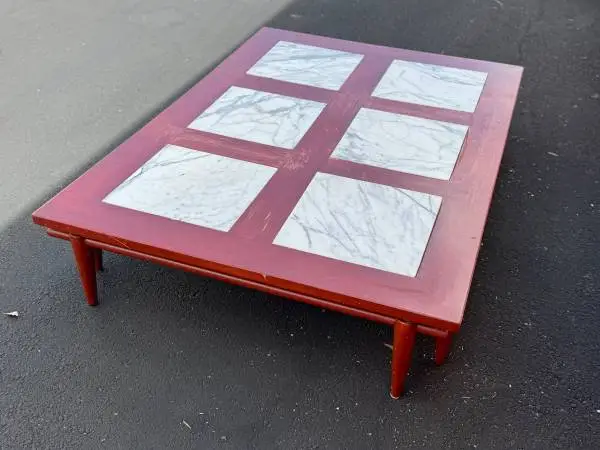 French Neoclassical Revival and Hollywood Regency  MCM coffee table