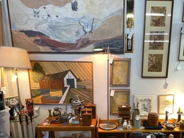 Mid century modern for sale Booth 187 at the Aurora Antique Pavilion