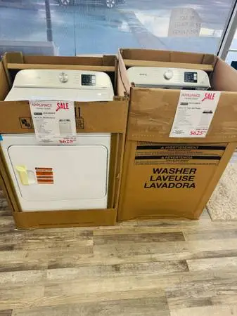 New inbox Maytag Top Load 4.8 Washer/ Maytag Electric 7.0  Set With 2 Year Manuf