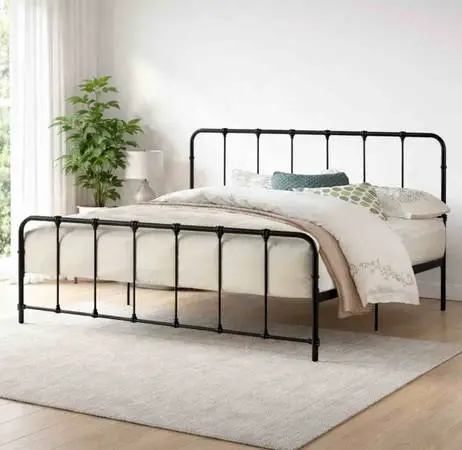 Bella Colina Bed Black King Metal Platform Bed
