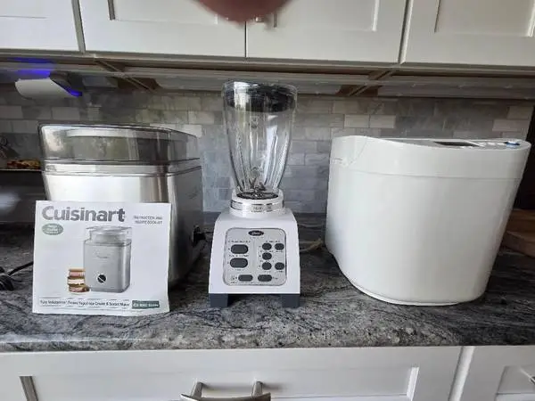 Blender, Bread Maker, Ice Cream Maker