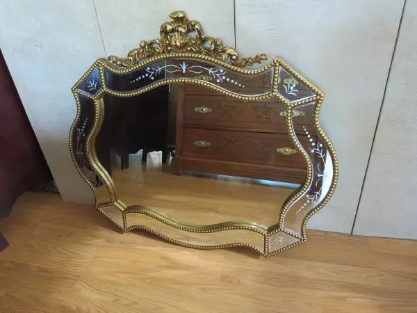 Ornate Scalloped Wall Mirror