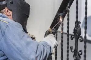 Hand rail Welding repair    Machine&operator