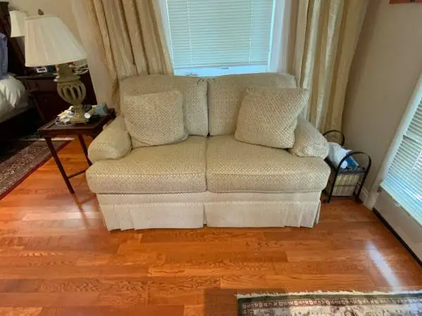 Loveseat and chair