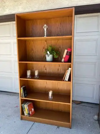 Bookcase Wall Unit Display shelving Danish Teak Mid Century Modern