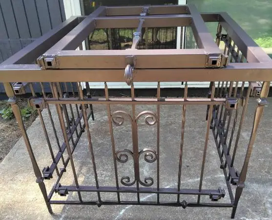 Historic Virginia Highland Line AC Cage - Wrought Iron