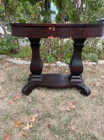 Antique mahogany Victorian console desk