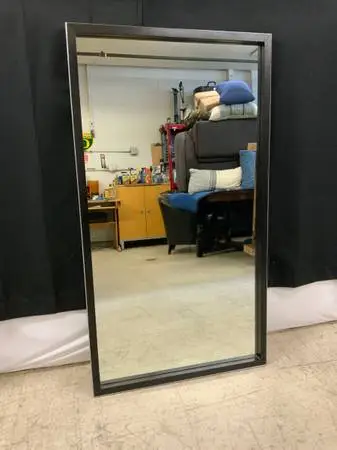 Wood framed mirror