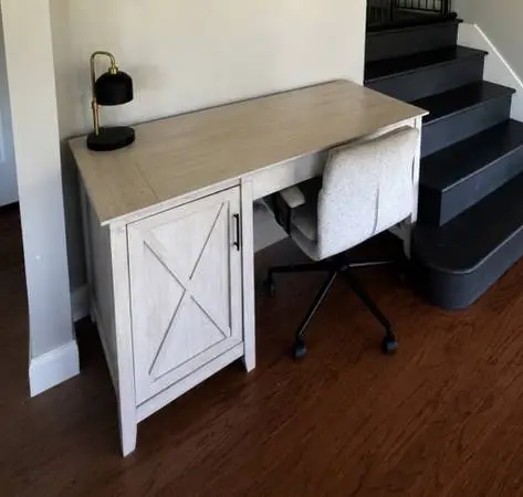 Bush Home White Wood Desk