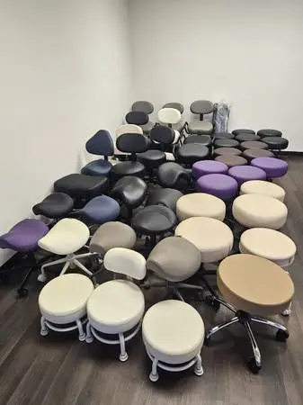 Clearance Sale: Rolling Stools & Work Chairs - $30 and Up