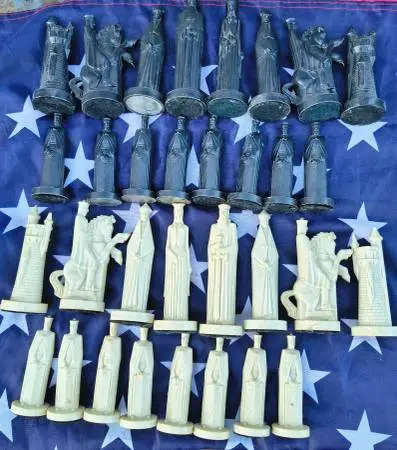 1962 Peter Ganine Weighted Chess Set