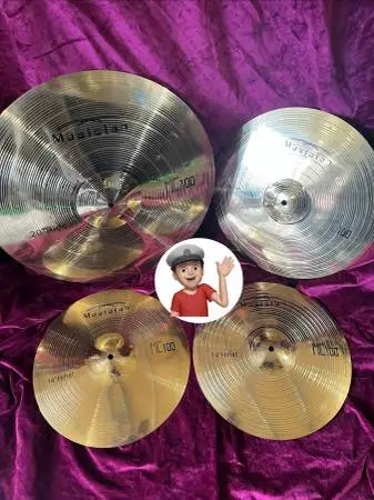 Brand New 4 Piece Cymbal Set
