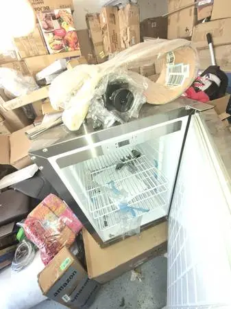 small refrigerator/ stainless steel