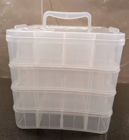 Storage Organizer with Handle - Jewelry / Beads / Crafting / Makeup