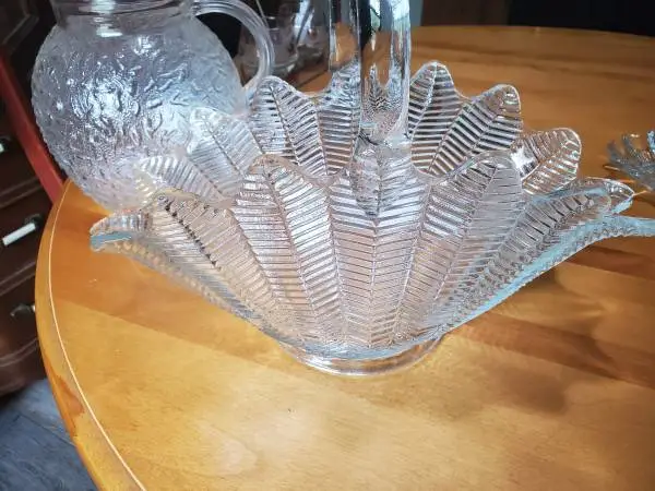 Glassware, milk glass, cut glass, vases, misc glass ware