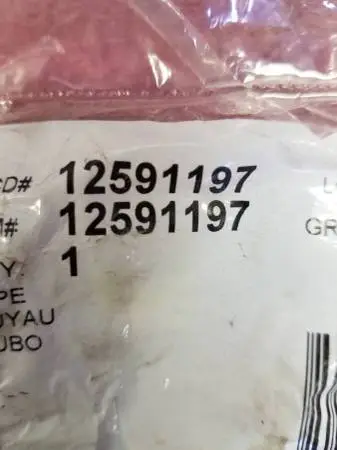 New GM # 12591197 Fuel pipe