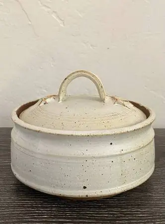 Vintage Lidded Stoneware Pot