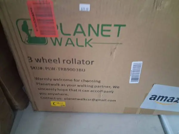 🚶 Planet Walk 3-Wheel Rollator Walker — $70NEW IN THE BOX!