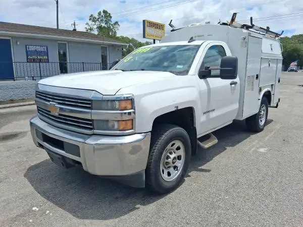 2015 CHEVY SILVERADO 3500 HD REGULAR CAB KUV 8 ENCLOSED UTILITY BODY