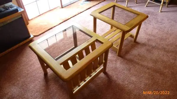 Mersman Solid Oak End Tables (pair)