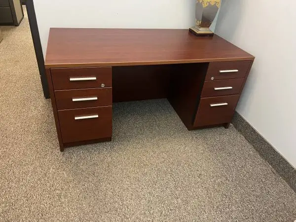 (13) Pre-Owned Artopex Double Pedestal Office Desk