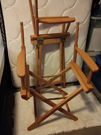 Director Chairs - set of 2 - wooden in great condition