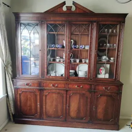Cherry Wood China Cabinet