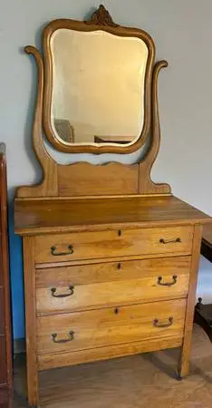 Antique Victorian Oak Dresser