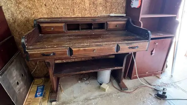 Antique Desk Solid Wood