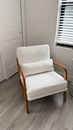 *NEW* Mid Century Modern Boucle Chair - $40!